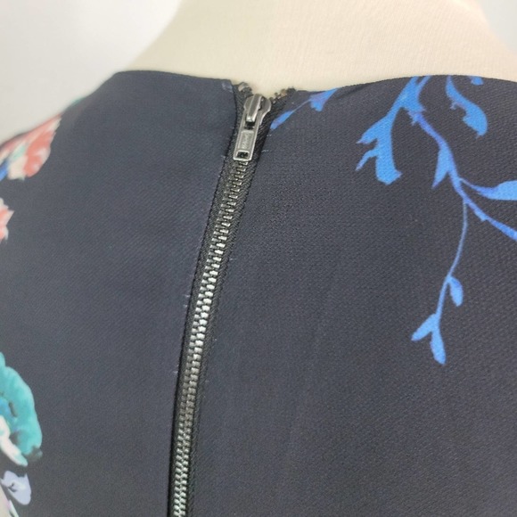 COOPER ST GINGER FLORAL ASYMMETRICAL FAUX WRAPPED DRESS SZ 4 - Picture 12 of 12